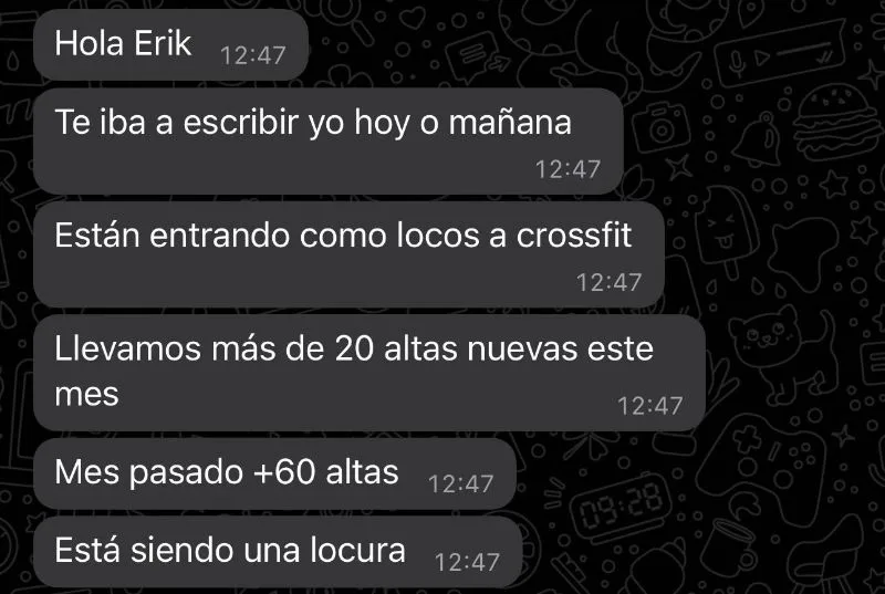 Resultado real cliente agencia de embudos de venta Erik Pascual