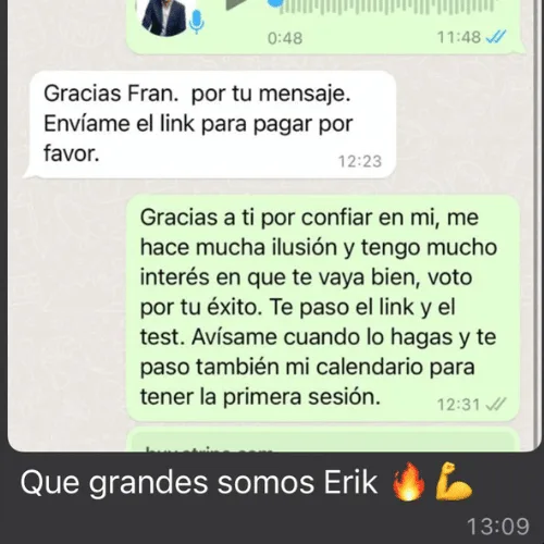 Resultado real cliente agencia de embudos de venta Erik Pascual