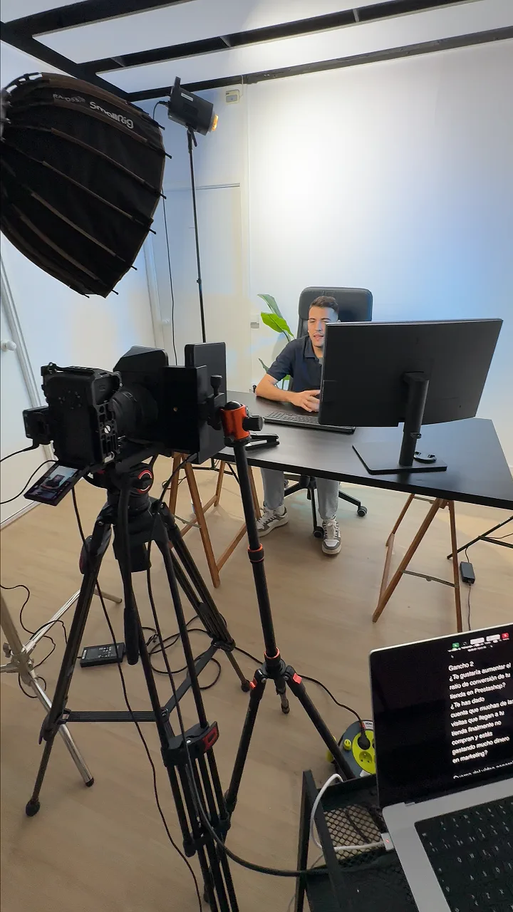 Vídeo del proceso de creación de un vídeo anuncio para un cliente